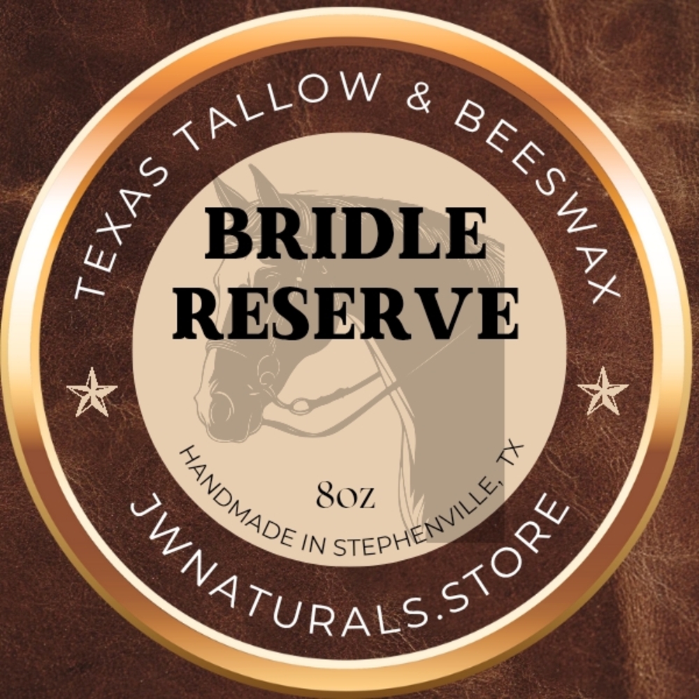Bridle Reserve Tallow & Beeswax Candle Handmade In Texas,  USA